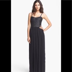 Alice + Olivia Quilted Lamb Skin Leather Bustier Bodice Size 12